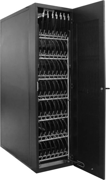 Liquid-cooled server cabinet